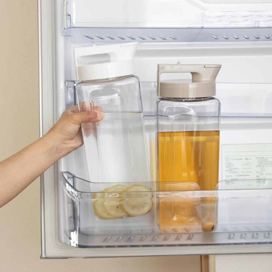 ピッチャー 冷水筒 2.1L 耐熱 横置き プラスチック K-1280 （ 麦茶