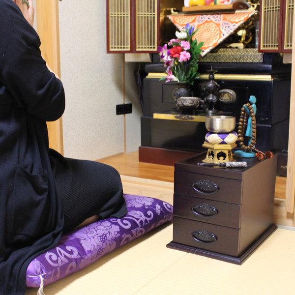 チェスト 和風 3段 和風ミニチェスト 桐製 仏壇 （ 木製 インテリア