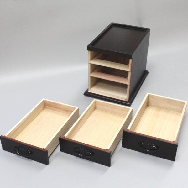 チェスト 和風 3段 和風ミニチェスト 桐製 仏壇 （ 木製 インテリア