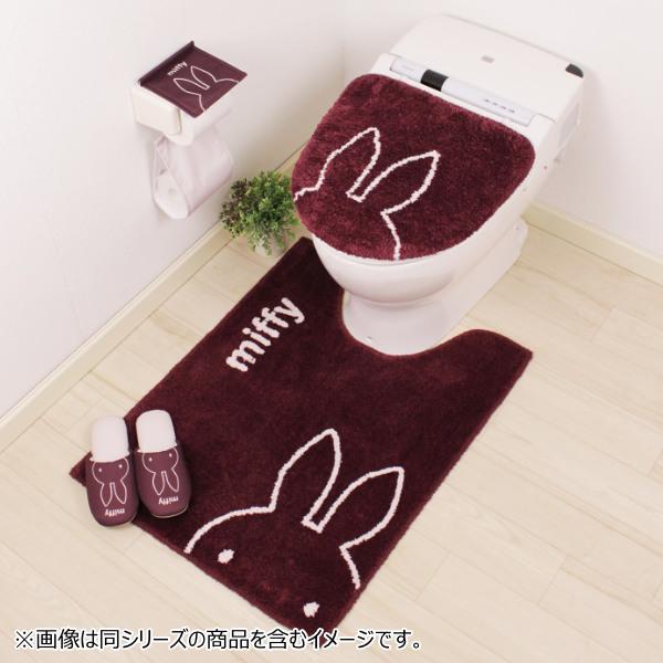 トイレマット 80 60cm ミッフィー ステアミッフィーロングトイレマット 信憑 Dickbruna トイレ マット 単品 足元マット トイレ用マット ロング かわいい