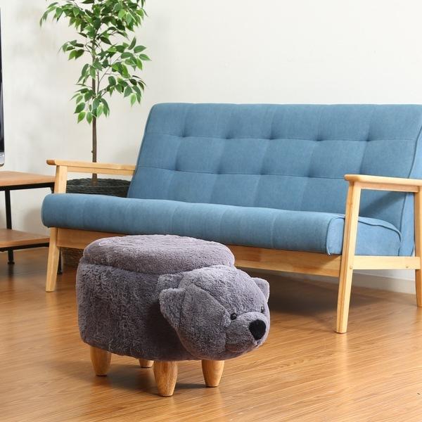 不二貿易（Fuji Boeki） アニマルスツール クマ 収納 スツール 動物