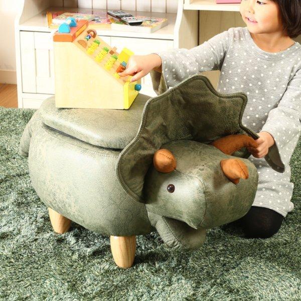不二貿易（Fuji Boeki） アニマルスツール 恐竜 収納 スツール 動物