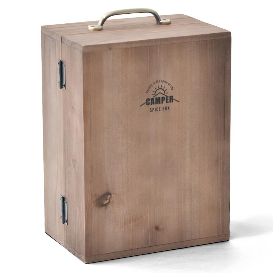アウトドア スパイスボックス Lサイズ 幅22 奥行15 高さ30cm 調味料入れ Camper ウッドボックス スパイスbox スパイスラック 木製 お弁当グッズのカラフルボックス 通販 Yahoo ショッピング
