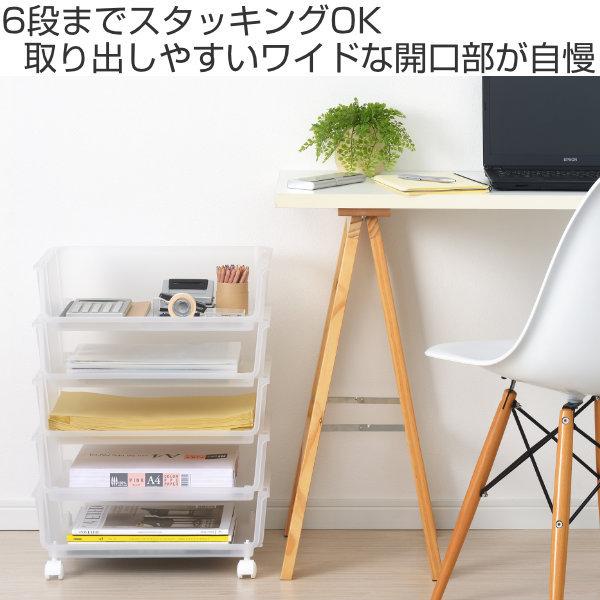 収納ボックス 幅43×奥行30×高さ12cm ナチュラ ストックス トレー