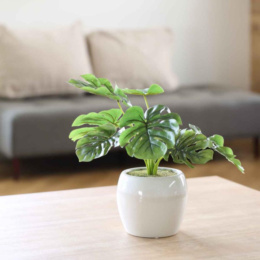 人工観葉植物 ポット モンステラ フェイクグリーン 光触媒 造花