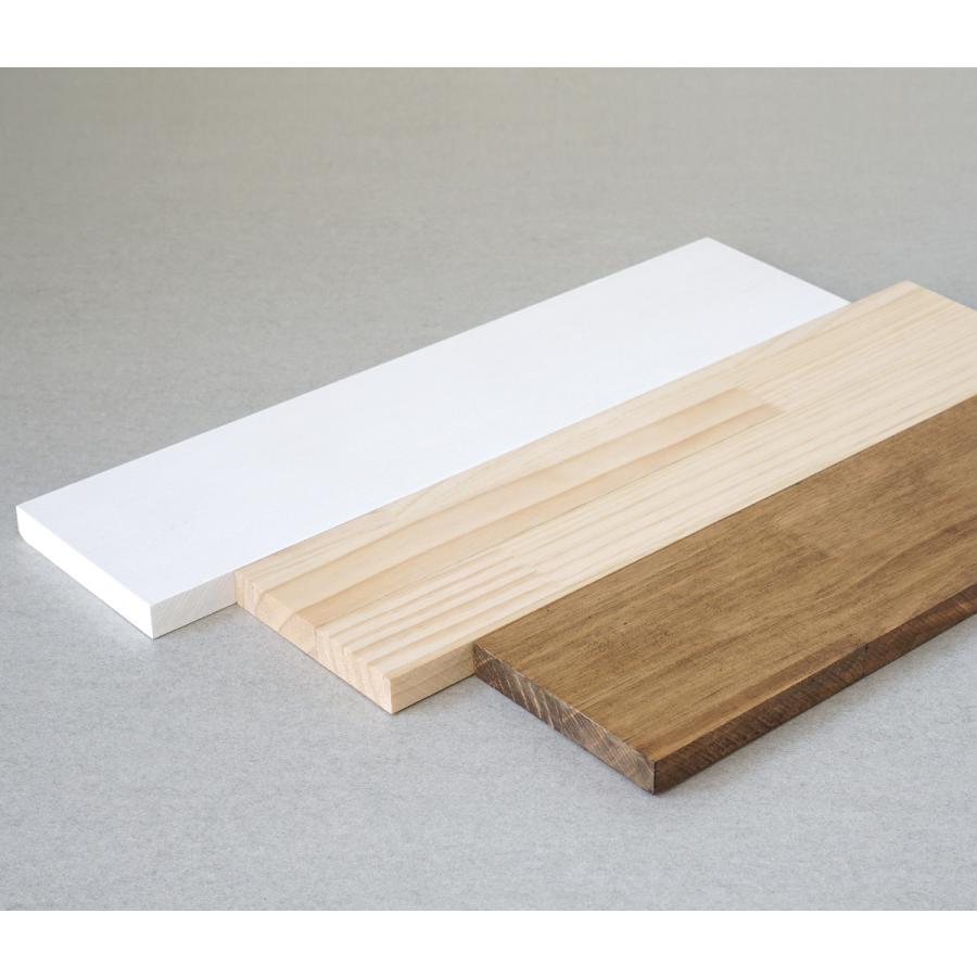 LABRICO 棚板 ラブリコ パイン集成材 白 茶 幅40×奥行10×高さ1.5cm