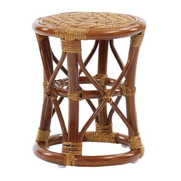 ジャパンヴィンテージ ラタン スツール 籐 編み込み リゾート 椅子 レトロ 楽天市場】皮付きラタンスツール ラタンチェア オットマン アジアン 籐