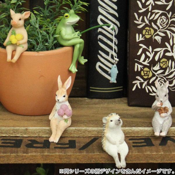 陶器製動物置物（鳥、鳥、ウサギ）　インテリア マスコット ウサギ 置物 インテリア （ オブジェ アニマル