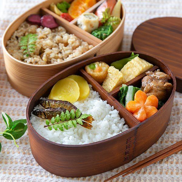 弁当箱 曲げわっぱ 抗菌 700ml 1段 L （ お弁当箱 木製 漆塗り わっぱ