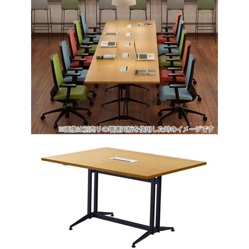 （法人限定） 大会議テーブル T字脚 基本 幅130cm 奥行100cm 会議 ミーティング テーブル デスク 配線 （ 会議用テーブル ミーティングテーブル オフィス家具 ）_10