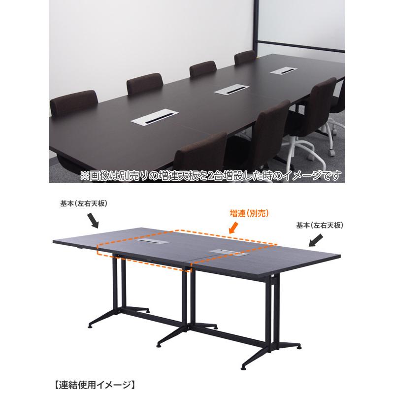 （法人限定） 大会議テーブル T字脚 基本 幅130cm 奥行100cm 会議 ミーティング テーブル デスク 配線 （ 会議用テーブル ミーティングテーブル オフィス家具 ）_11