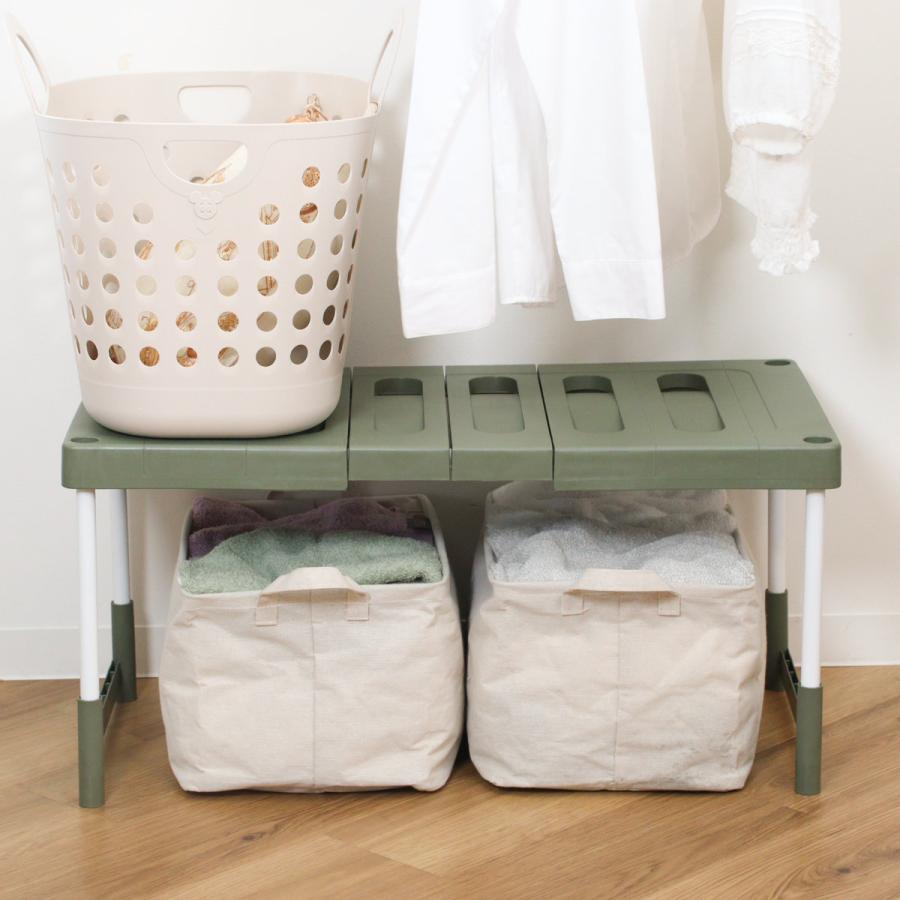 収納 PRX 伸びるん棚クローゼット用 レギュラー(2台入) 約76x25x36