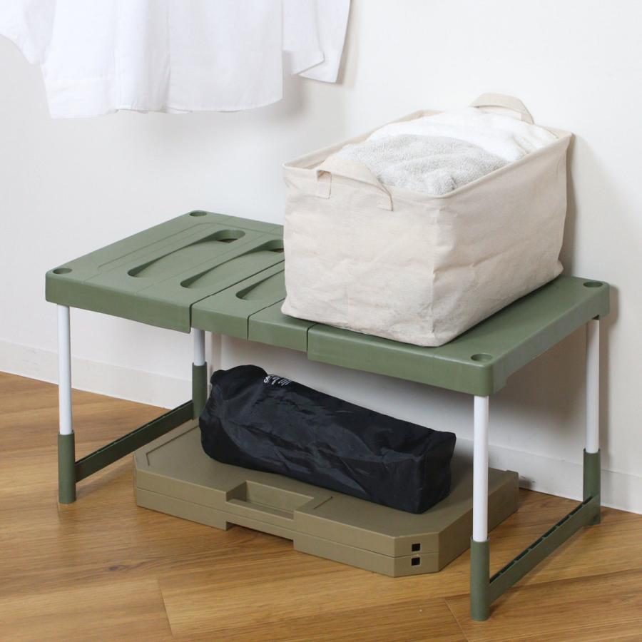 ベルカ（Belca） ラック 幅76.5〜92cm×奥行37×高さ35・40cm 整理棚