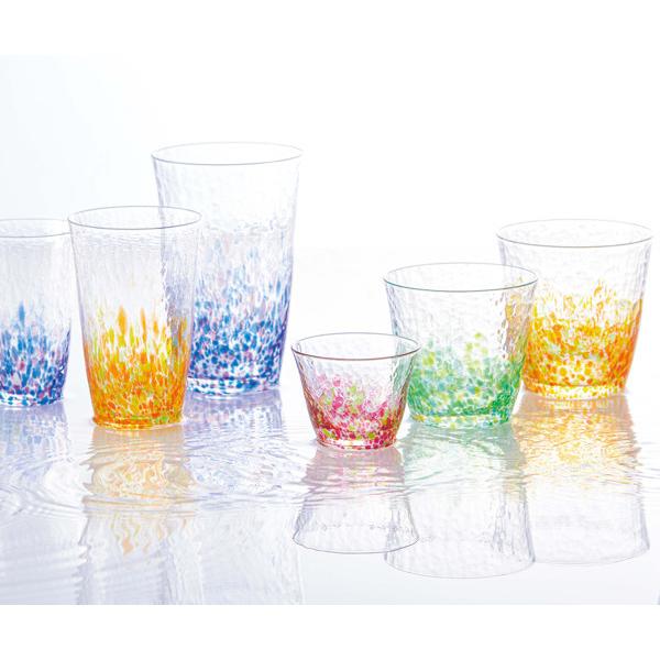 ロックグラス 300ml 水の彩 花の彩 クリスタルガラス ファインクリスタル ガラス コップ 日本製 （ 食洗機対応 焼酎グラス ガラス製 オールドグラス ）｜colorfulbox｜06