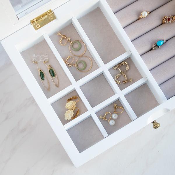 ジュエリーボックス 2段 ノーム S アンティーク 木製 アクセサリー