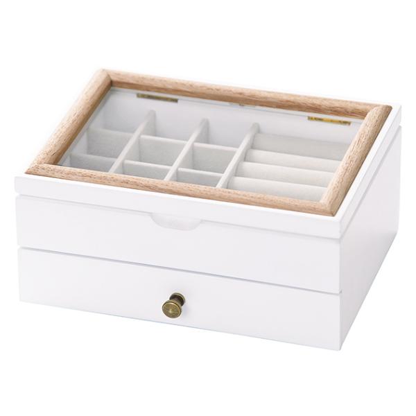 ジュエリーボックス 2段 ミア ドロワーボックス 木製 アクセサリー