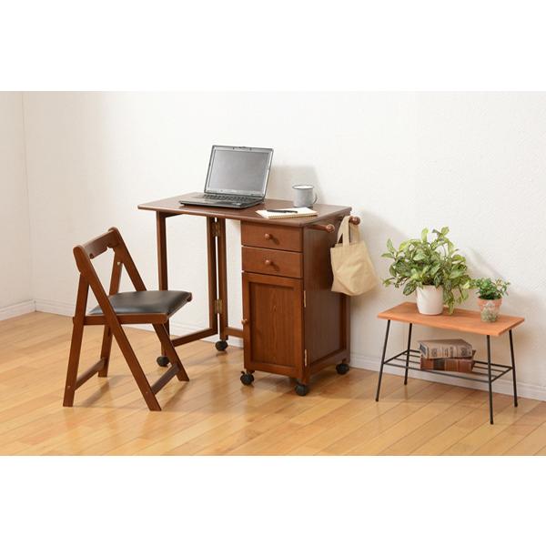 HAGiHARA（萩原） 折りたたみチェア 座面高41cm 木製 天然木