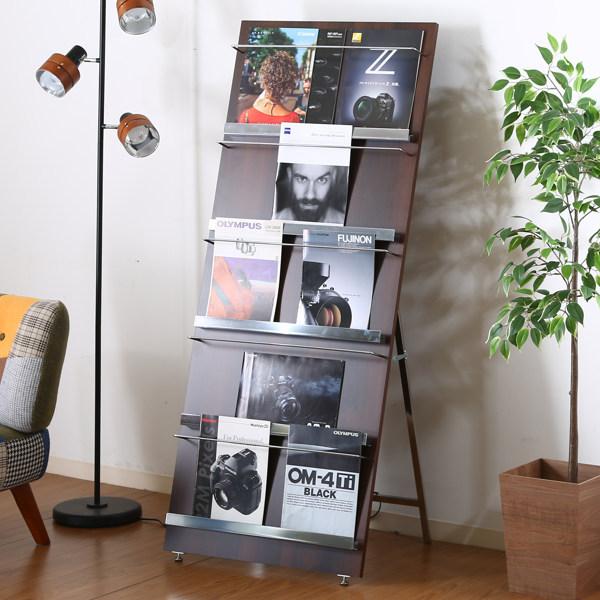 木製5段シェルフ サイドフック付き 木製5段シェルフ サイドフック付き