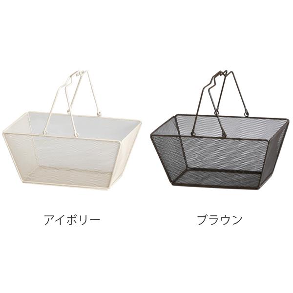 ワイヤーバスケット L 幅36×奥行25×高さ16.5cm メッシュ （ 収納