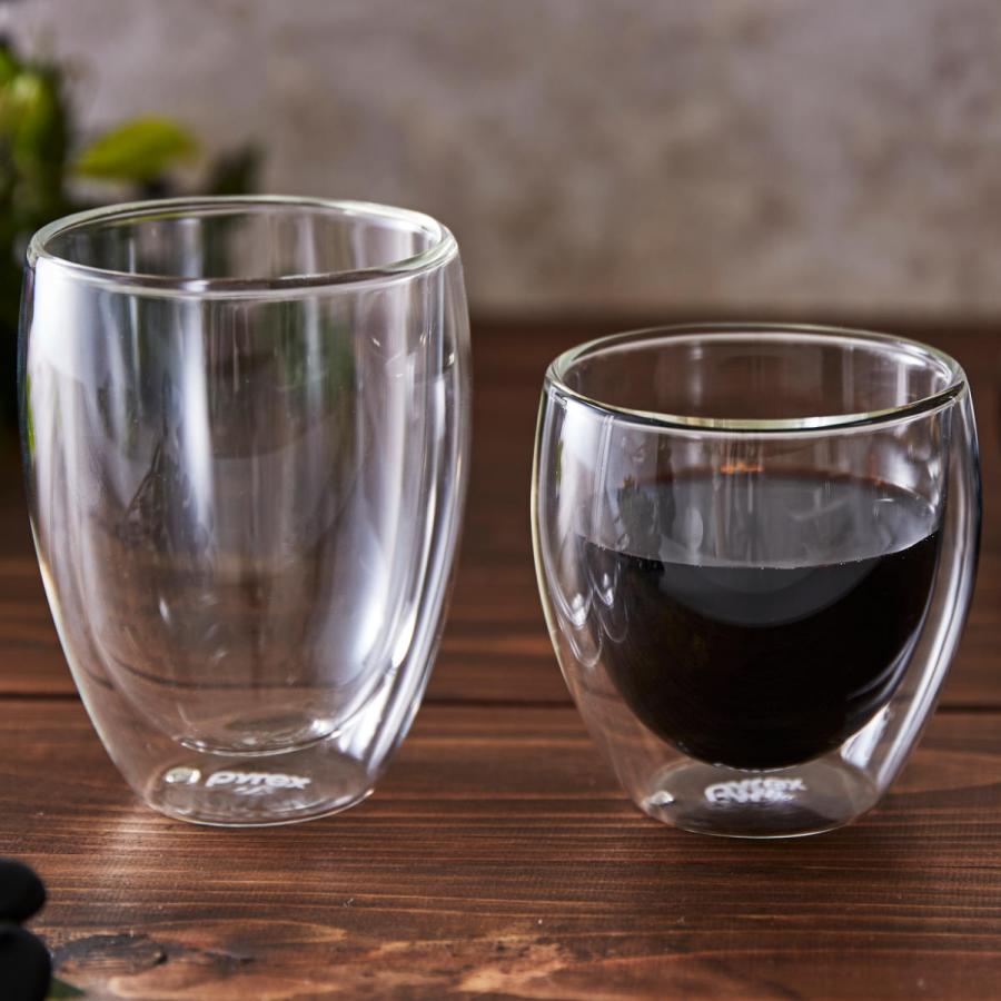 PYREX（パイレックス） ダブルウォール グラス 2個入り 250ml Pyrex