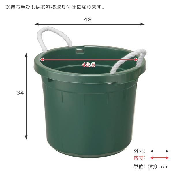 バケツ 30L ストロングタブ 丸型 （ タライ たらい タブ ばけつ 大型