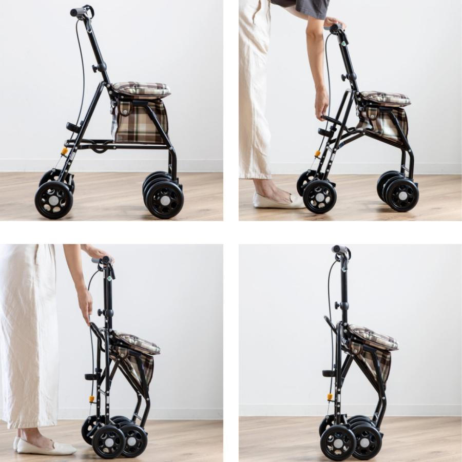 マキテック シルバーカー スリムムーヴ 軽量 コンパクト 座れる