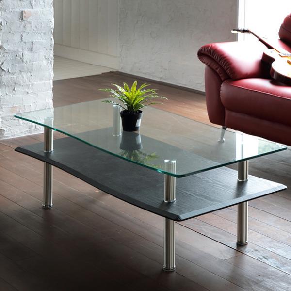 センターテーブル 幅110cm ガラステーブル BREEZE ブリーズ リビング