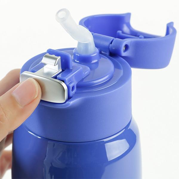 青色 ステンレス 水筒 蓋付き ピーコック魔法瓶工業 水筒 900ml ストロー ステンレス スポーツボトル