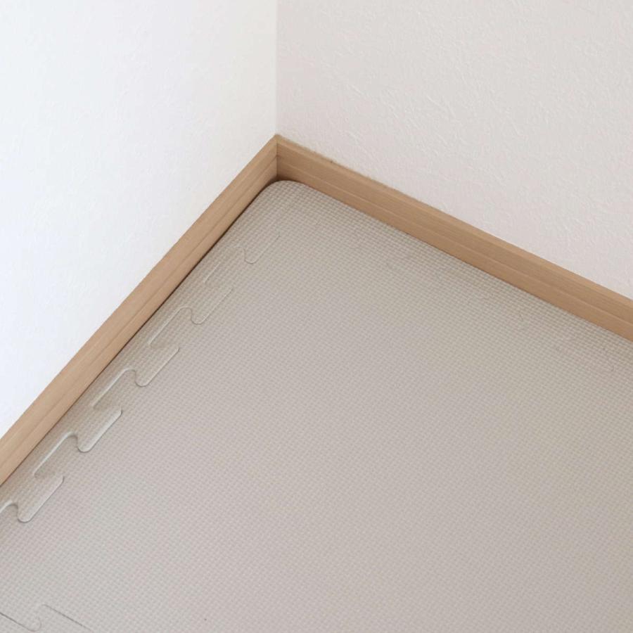 ジョイントマット 45×45cm 極厚 リバーシブル仕様 4枚組 ふち付き