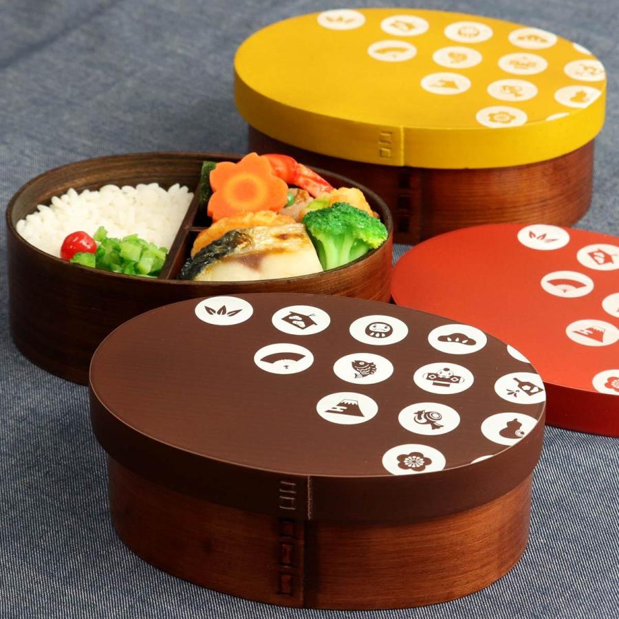 弁当箱 曲げわっぱ 600ml 1段 漆 Kutan 玉福 （ お弁当箱 ランチ