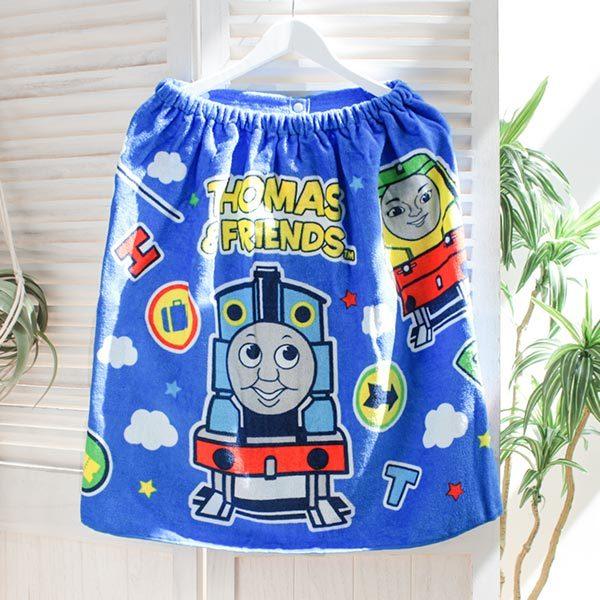 巻きタオル 着丈60cm きかんしゃトーマス ハピネス バスタオル プール