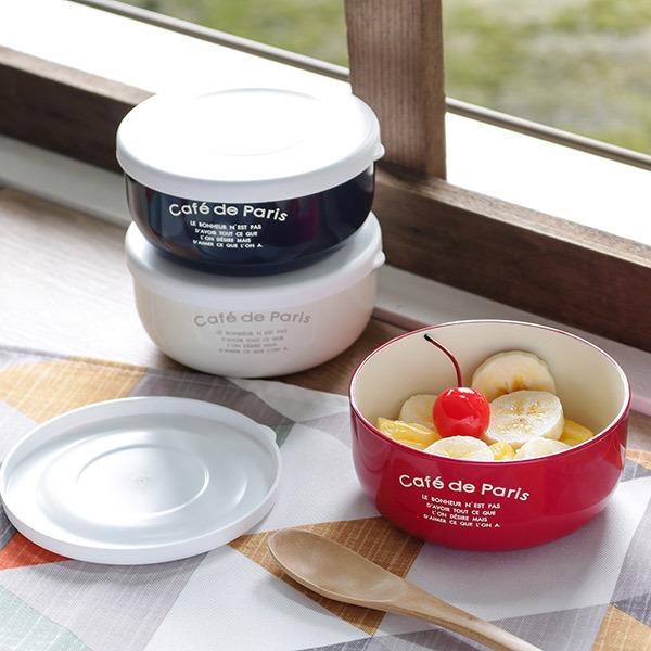 正和（キッチン） お弁当箱 1段 300ml 抗菌 丸小鉢 cafe de paris