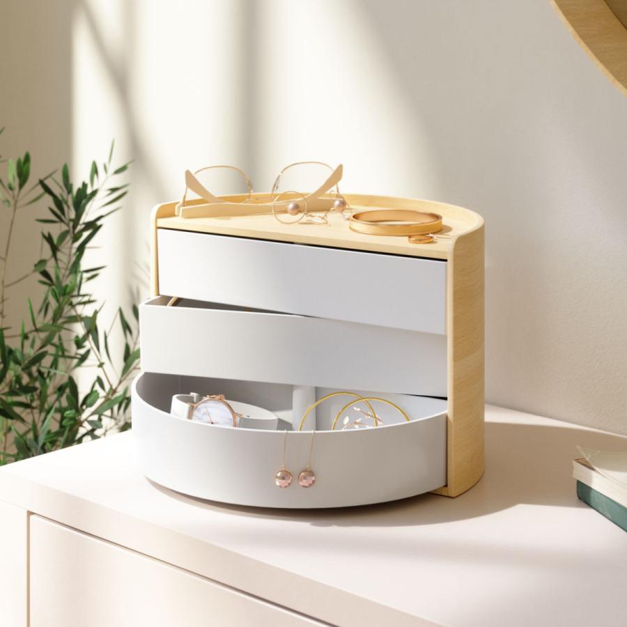 Umbra（アンブラ） 小物収納 ムーナ 回転式 アクセサリーケース 収納