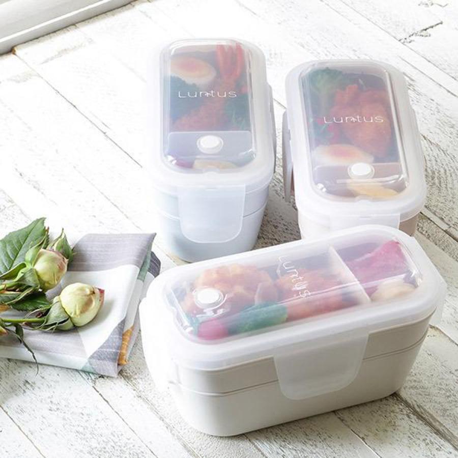 アスベル（ASVEL） お弁当箱 2段 600ml パッキン一体型 ランタス