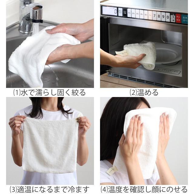 蒸しタオル 28×28cm リハダしっとり蒸しタオル 保湿 美容 保温 