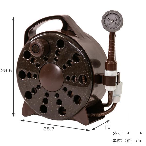 農業用　散水ホースリール ホース ホースリール 15m 散水ホース ハンディープチリール