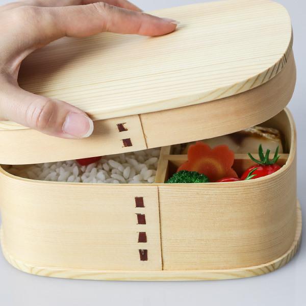 弁当箱 曲げわっぱ 1段 700ml 四角 一段弁当箱 （ 木製 ランチボックス