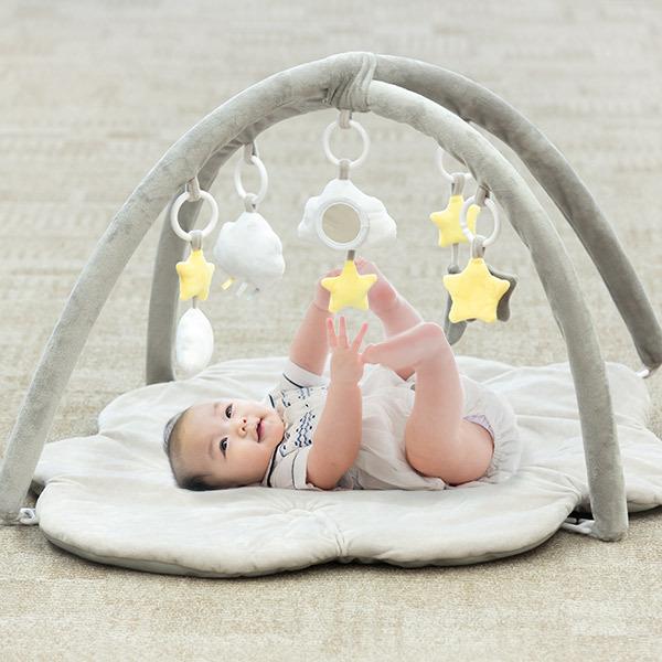 プレイジム マット ふわふわくものプレイジムマット 出産祝い ベビー