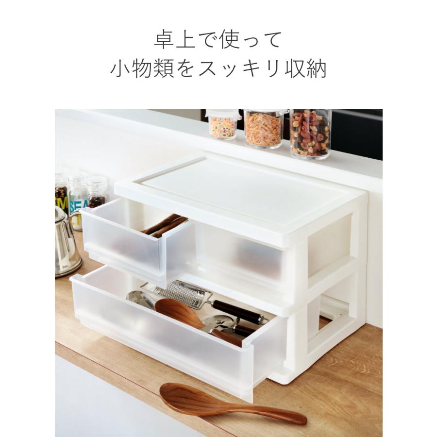 収納ボックス コワケース 2段 卓上 引き出し レターケース H2F1