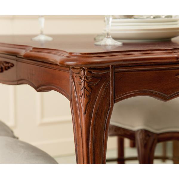 HAGiHARA ダイニングテーブル 幅135cm 猫脚 姫系 木製 マホガニー 天然