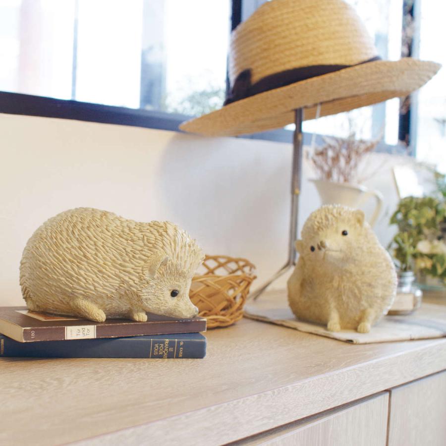 ハリネズミ 置物 4個セット かわいい オブジェ 庭 ガーデン ガーデニング 大人気商品