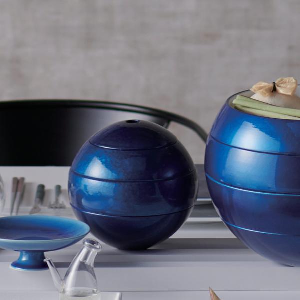 M.STYLE お重 3段 珠型三段段重 中 URUSHI 漆石 食器 磁器 M.STYLE お重 3段 珠型三段段重 中 URUSHI 漆石 食器 磁器