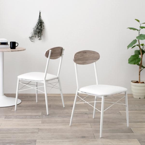 ダイニングチェア 2脚セット 座面高42cm ダイニング チェア 木目調