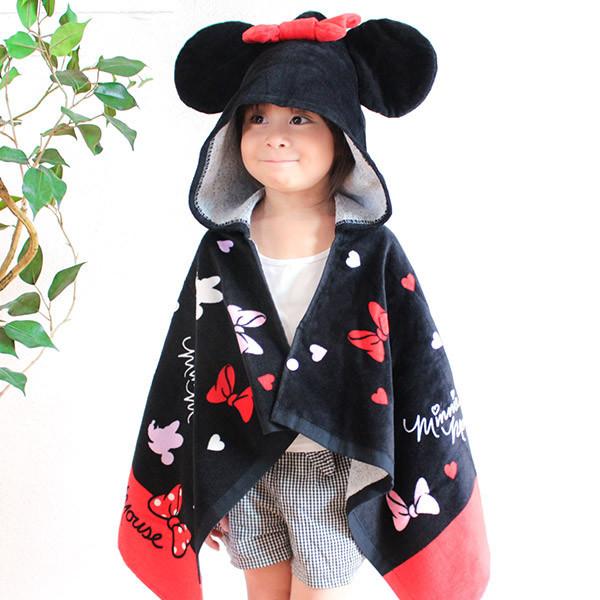 フード付き タオル ジェミニ ミニーマウスフードたおる （ バスタオル