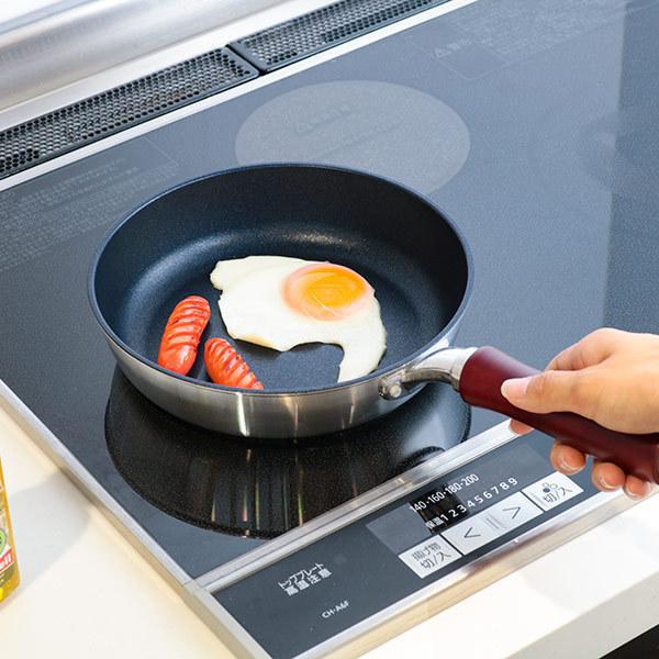 フライパン 20cm IH対応 軽量 フッ素加工 軽厚フェザーIH （ ih 直火