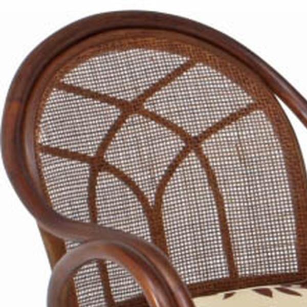 不二貿易（Fuji Boeki） 籐 回転チェア ハイタイプ クッション付