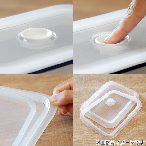 保存容器 ホーロー 1.1L 深型M 抗菌琺瑯 角型 （ ホーロー容器 琺瑯