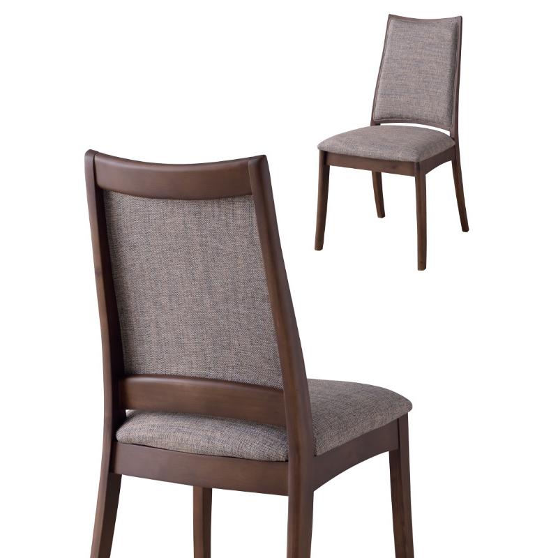 モダンな木製ダイニングチェア ダイニングチェア 座面高45cm 木製 天然木 ファブリック レザー調 肘掛