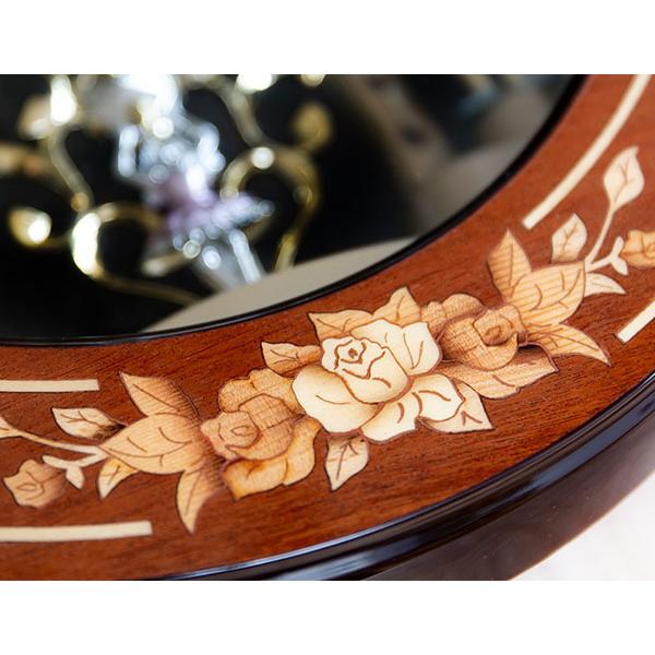 からくり時計 スモールワールドレガロ 電波時計 アナログ 壁掛け 時計