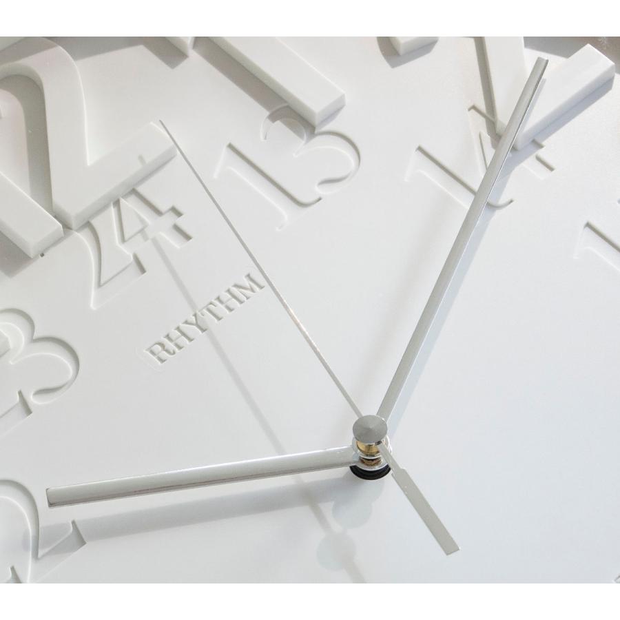 掛け時計 電波時計 スタンダードスタイル ホワイト アナログ 壁掛け